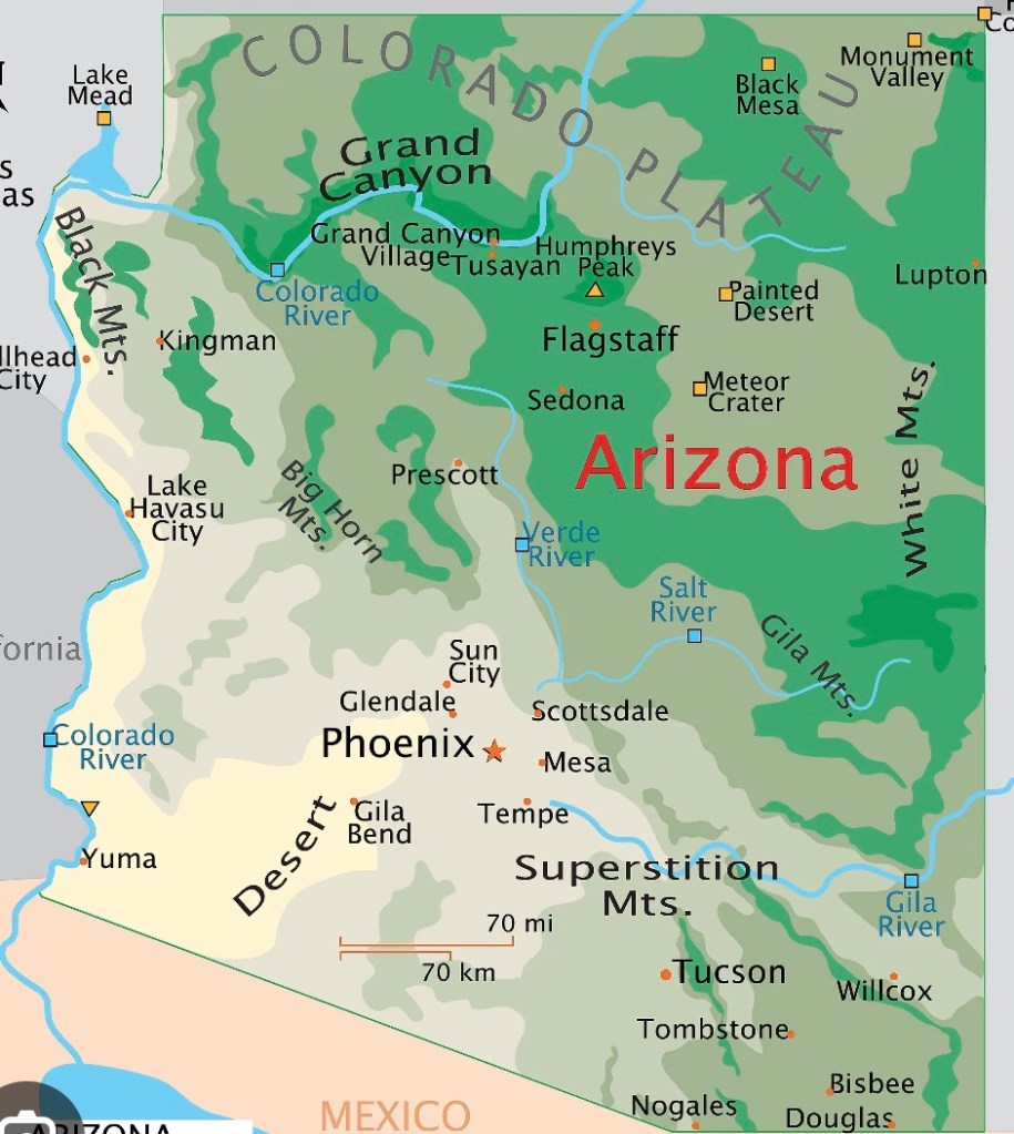 Arizona State Map