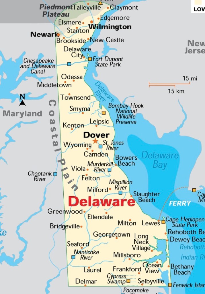 Delaware State Map