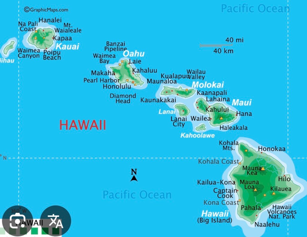 Hawaii State Map