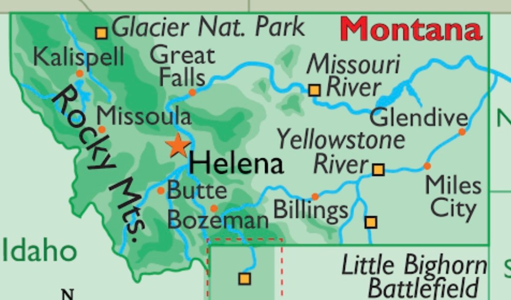 Montana State Map