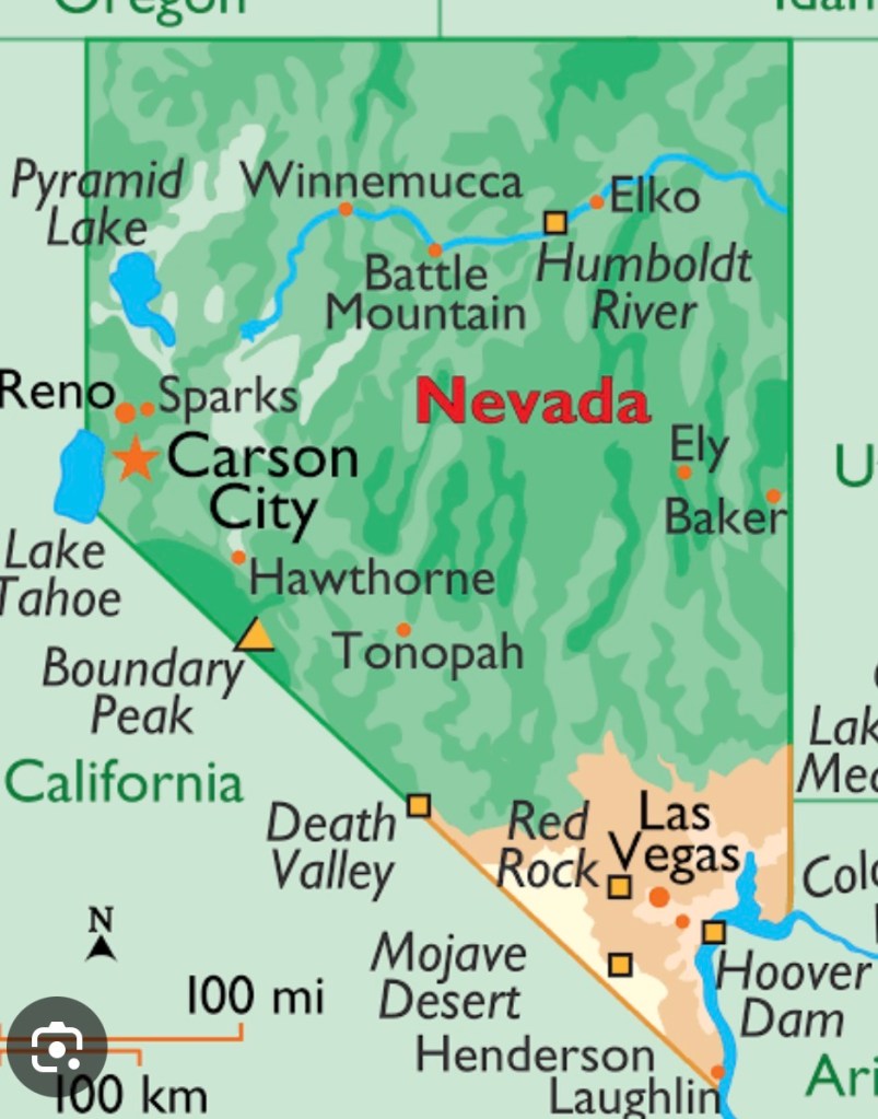 Nevada State Map