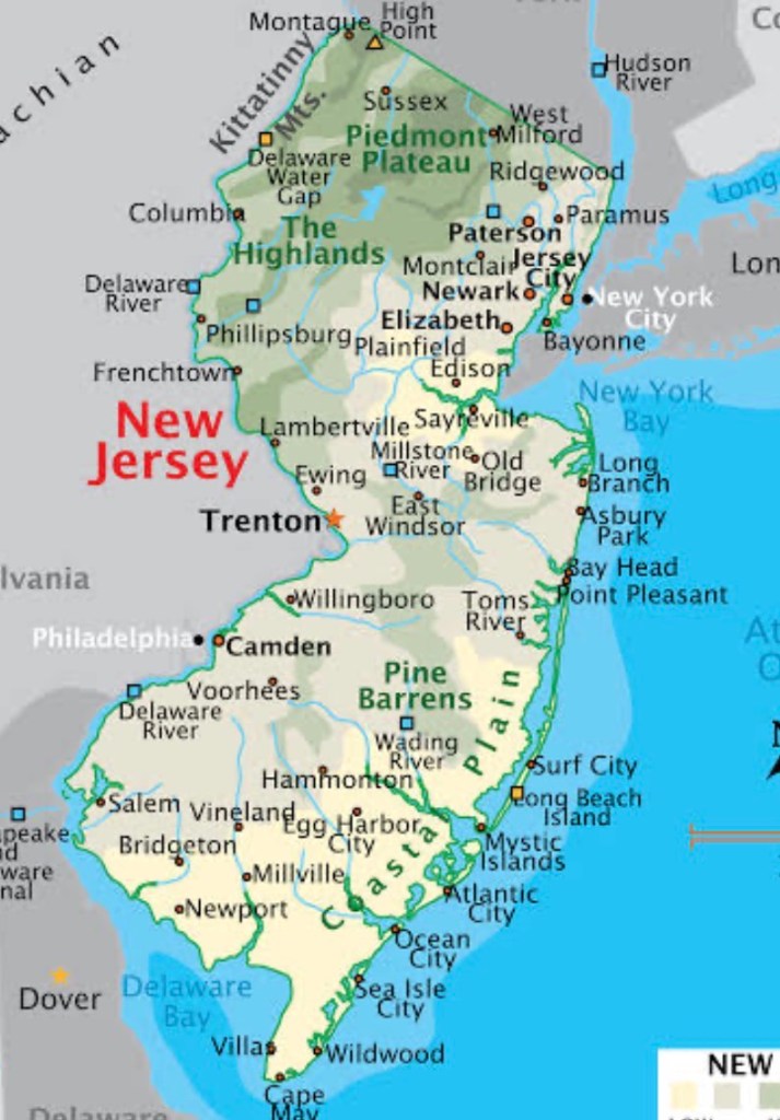 New Jersey State Map