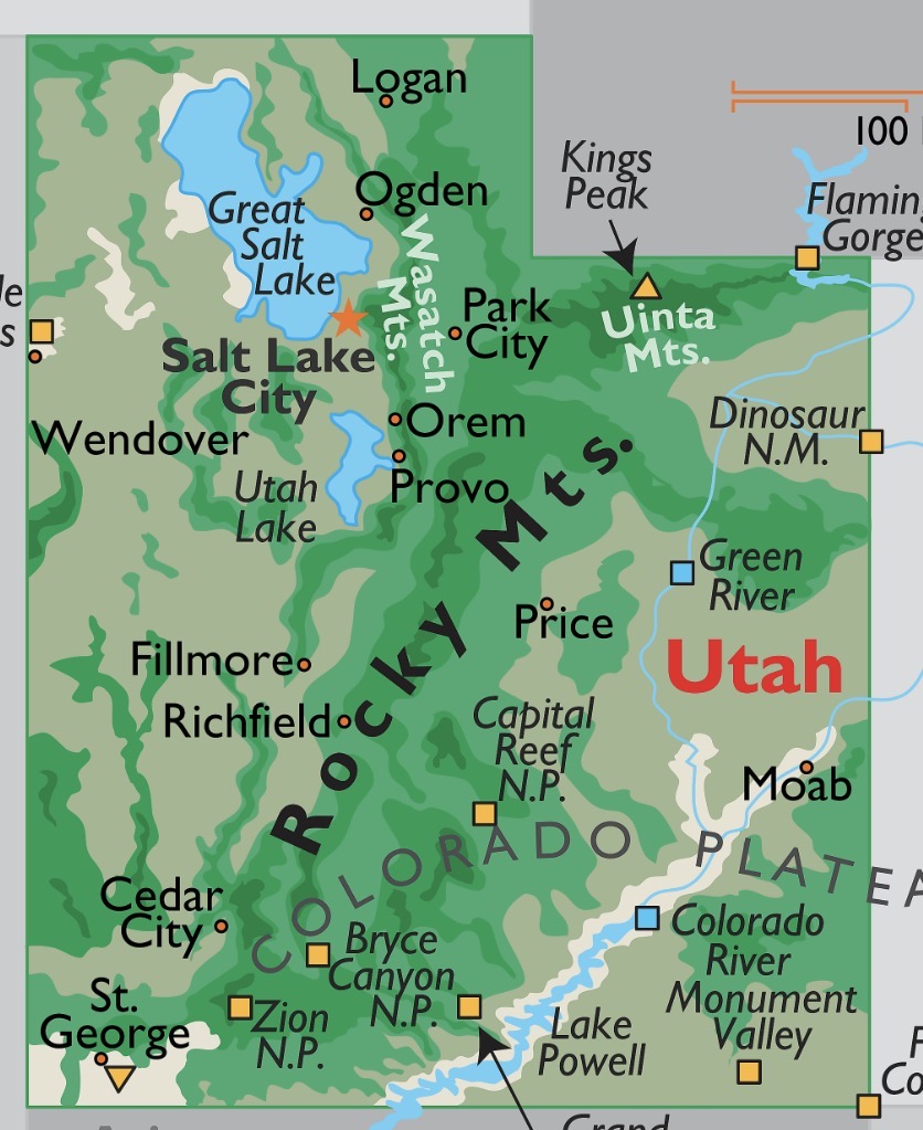 Utah State Map
