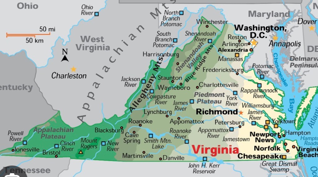 Virginia State Map