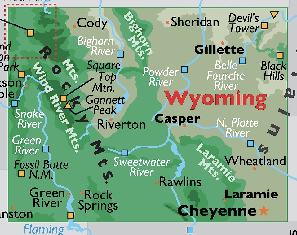 Wyoming State Map